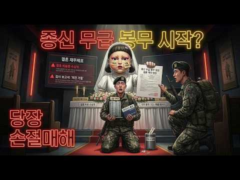 [팩트분석] 마이너스 통장과 종신 노예 계약: 예식장에서 시작되는 '무급 재입대'의 실체