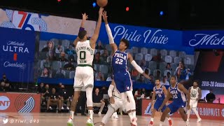 Jayson Tatum R1G4 Highlights vs Philadelphia 76ers (28 pts, 15 reb, 4 ast)