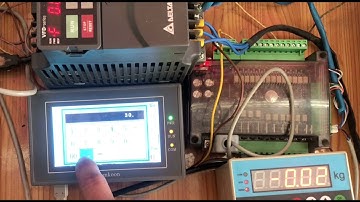 Board Fx3U kết nối với đầu cân và biến tần bằng modbus-RTU