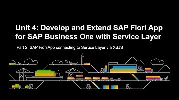 (한글자막) SAP Fiori app 생성 및 배포 7/8  Service Layer 데모 - HANA XSJS를 통해 Service Layer 연결