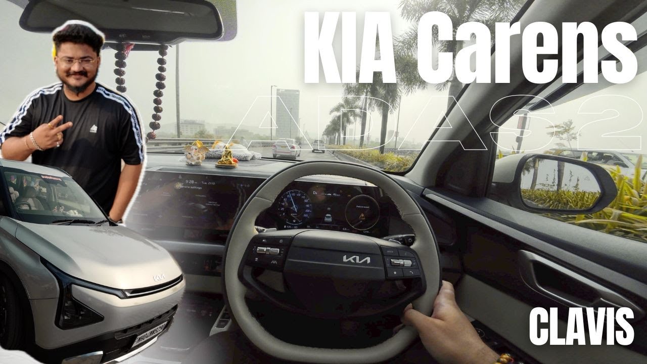 KIA carens clavis 2025 with superb ADAS LEVEL 2 | Drive Vlog and On Road Mumbai Cost #kia #KiaCarens