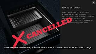 Tesla Cancels Cybertruck Range Extender and Refunds Deposits