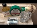 1967 Gillette Flare Tip Razor, Stirling-Christmas Eve Soap/Aftershave, &amp; Heritage Collection Brush