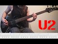 With or without you  u2 bass cover  tab