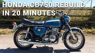 Honda CB750 K0 Restoration Timelapse [In 20 Minutes!] Motorcycle Project Bike Rebuild | 34