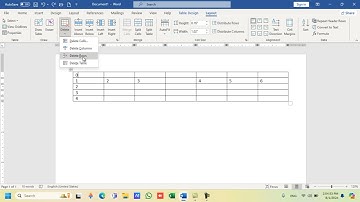 របៀបលុប តារាង ជួរដេក ជួរឈរ Delete rows, Columns and table for microsoft office word 2016