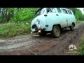Russian UAZ 4x4 - off-road and all-terrain in the taiga of Olkhon Island