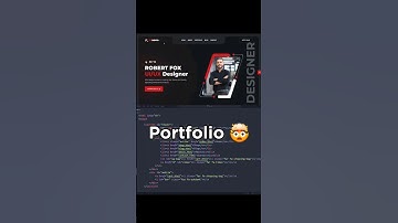 portfolio website design 🤯? #reels #coding #portfolio