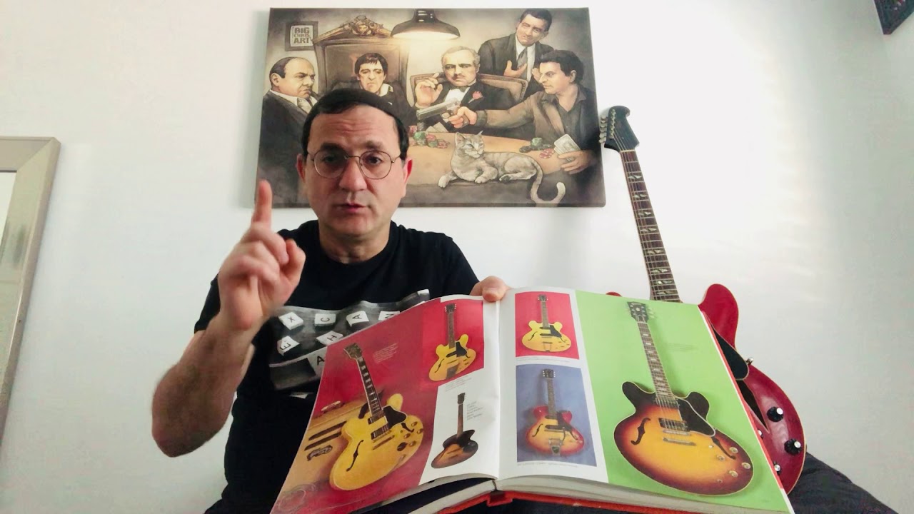 פרק - 4.  תולדות גיטרה רבע נפח של גיבסון.  ES-335.  ES-345.  ES-330.  ES-355.  Trini-Lopez.