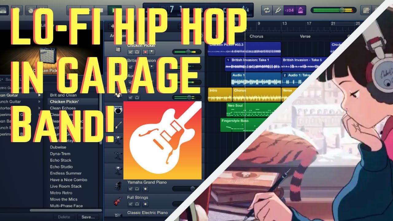 how to make lo fi music garageband