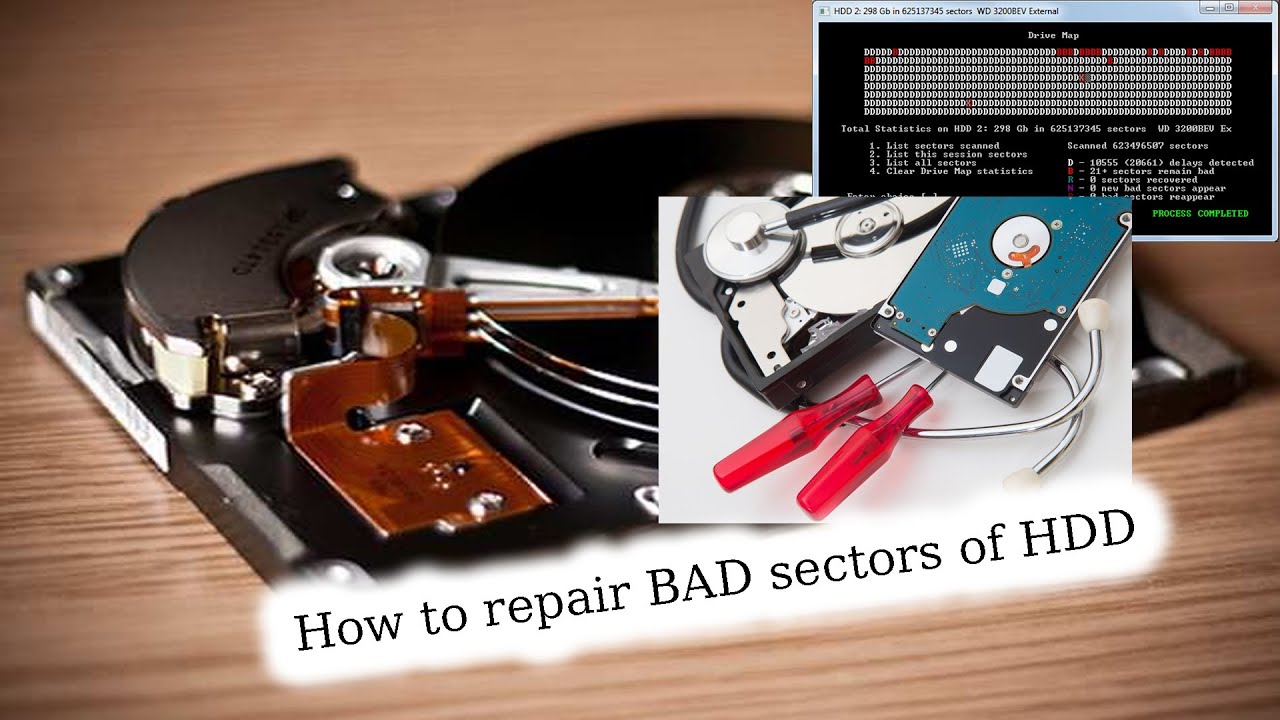 How to repair BAD sectors of HDD - YouTube