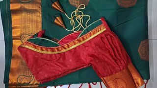 latest and beautiful paithani saree patchwork blouse designs/cutting and stitching/blouse designs/
