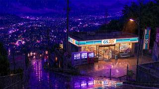 Midnight Seoul Rain 🌧️ Lofi Beats & Soft Rainfall for Relaxation screenshot 4