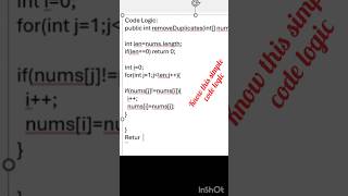 #shorts #java #leetcodeeasy #leetcode26