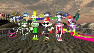 (splatoon/GMOD)killer squid the movie part1