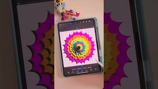 Creating simple paper cutout effect in procreate #procreate #procreatetutorials  @Myboringtimes