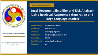 Legal Document Simplifier and Risk Analyzer Using RAG and LLM