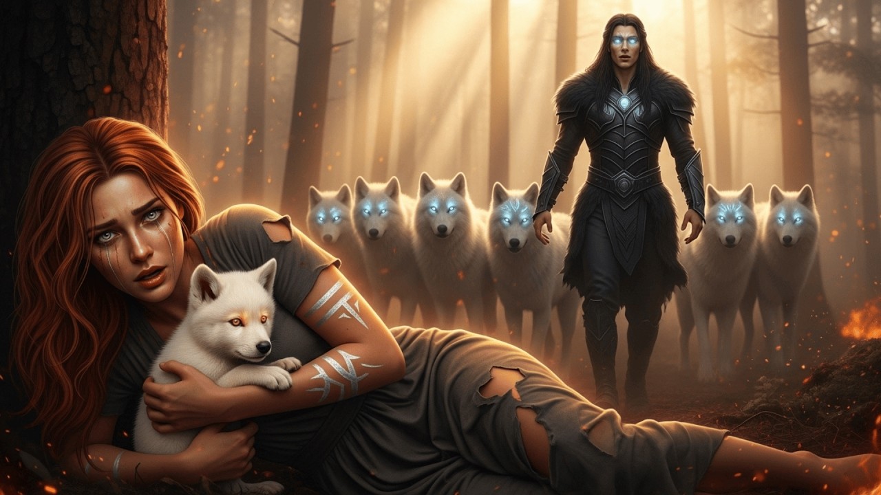 She Used Her Last Breath to Save a Wolf Pup From FIRE-- The Alpha King FOUND HER DYING