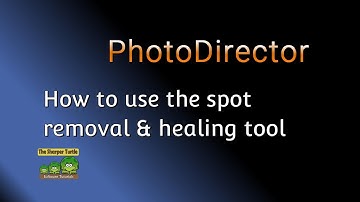 How to use the spot removal and healing tool