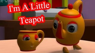 Im A Little Teapot English Nursery Rhyme With Lyrics For Children Creador Nursery Rhymes