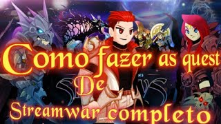 AQW como fazer as quest de Streamwar completo