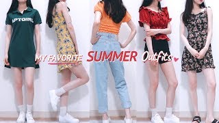 (eng) 애정하는 나의 여름옷들  크롭티, 원피스, 블라우스, 청바지 추천추천 MY FAV SUMMER OUTFITS | Minjeong Park