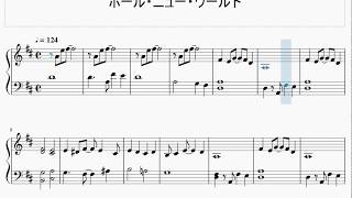 【楽譜】ホール・ニュー・ワールド(ディズニー音楽)『アラジン』より【初級ピアノ】A whole new world