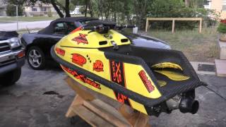 Team Xscream built standup ski