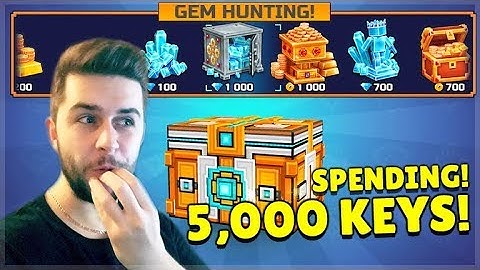 I SPENT 5,000 KEYS ON SUPER CHEST CRATE OPENINGS! AND GOT SO MANY GEMS! | Pixel Gun 3D