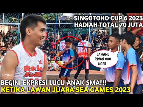 Salah Ketemu Lawan !!! Begini Ekspresi Anak SMA Ketika Lawan Rivan Nurmulki Di Singotoko Cup 2023
