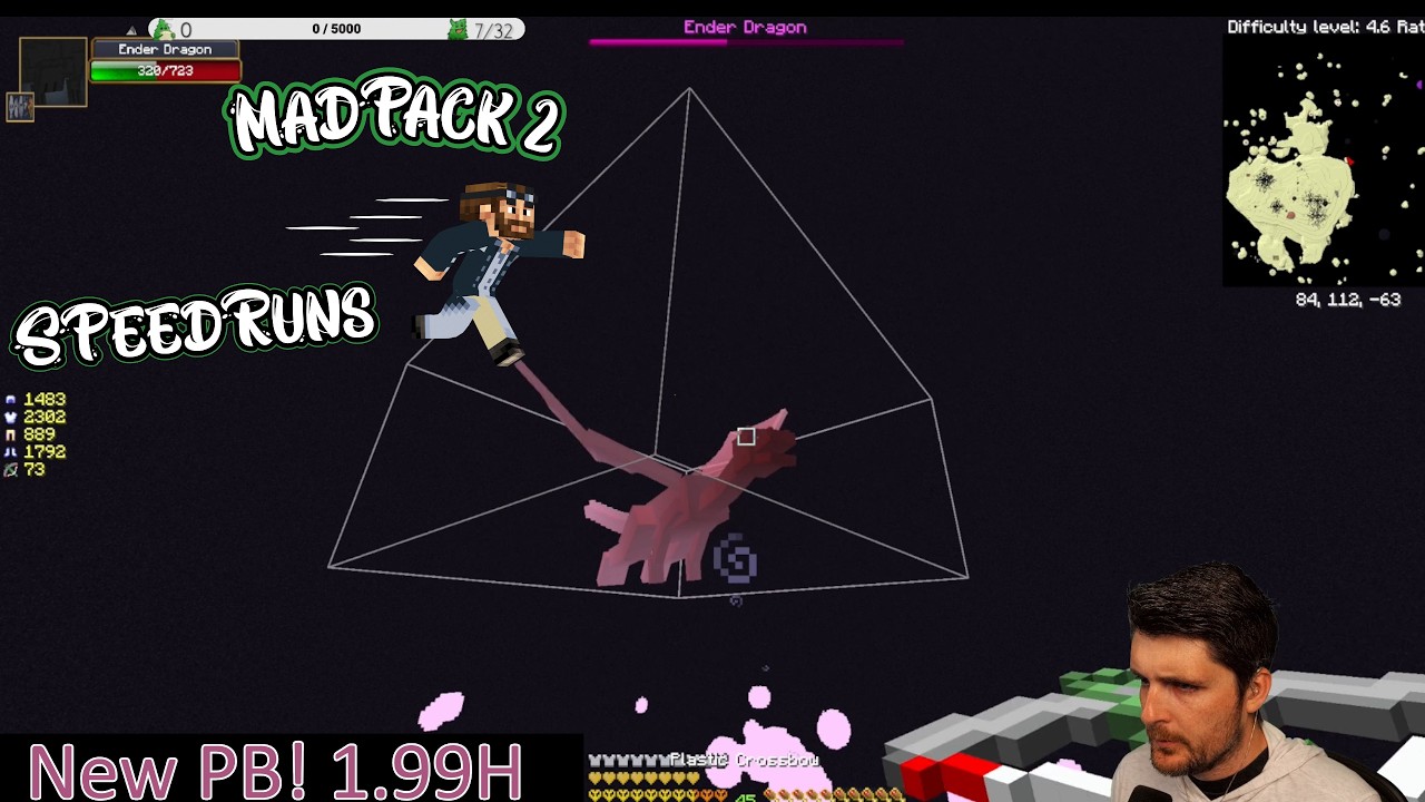 Madpack 2 Speedrun NEW PB 1.99h #speedrun #minecraft