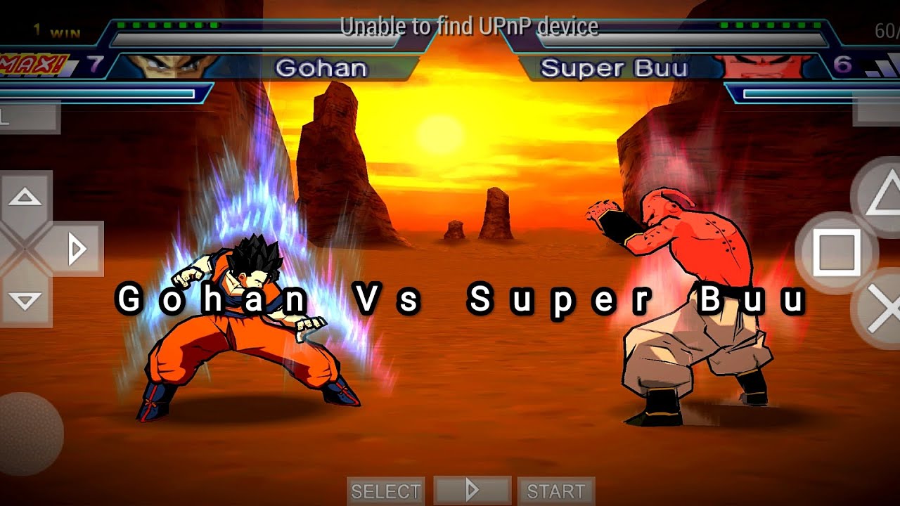 PPSSPP: Gohan Vs Super Buu dragon Ball Z shin budokai 2 - YouTube