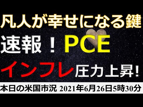 【速報！】6月PCEデフレータ出ました。インフレリスクは大丈夫?!