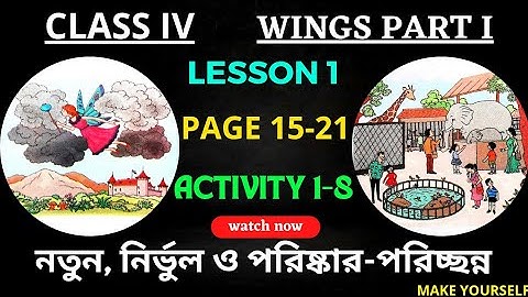 Class 4 Wings | Wings Class 4 | Class 4 Wings Part 1 Lesson 1 | Class 4 Butterfly | @Make Yourself