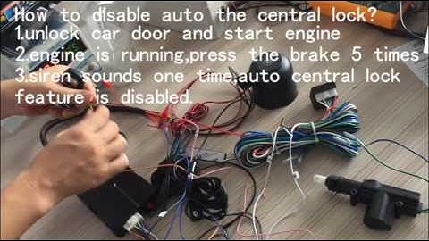 cardot smart car security product central lock automatication enable or disable