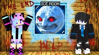 ESCAPE From Scary ICE LUNAR MOON in Minecraft