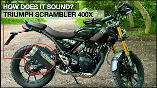 TRIUMPH SCRAMBLER 400x | POV RAW SOUND [4k]