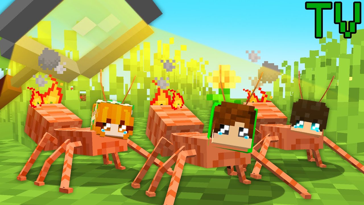 VIDA DE FORMIGA NO MINECRAFT