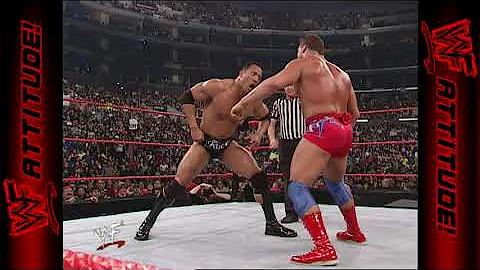 Finish of The Rock vs. Kurt Angle | RAW IS WAR (2001)
