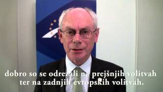 Predsednik Evropskega sveta Herman van Rompuy podpira SDS