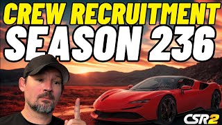 CSR2 Crew Recruitment