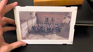Waveshare 7 color e-paper (e-ink) color photo frame.