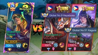 ALJUICE VS TOP GLOBAL TIKTOKER KAGURA AND HAYABUSA!!