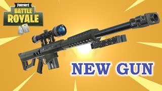 Fortnite  Battle Royale : NEW GUN  Heavy Sniper Rifle SLO 👍