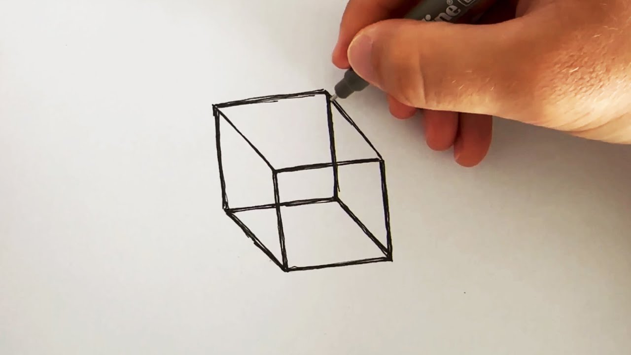 How to Draw a Cube Easy | Step by Step 3D Cube Drawing Tutorial - YouTube