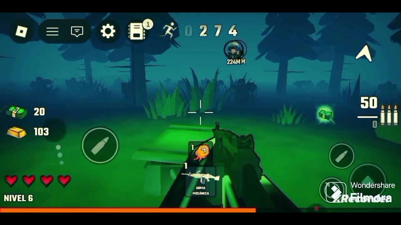 Peleando contra zombies 