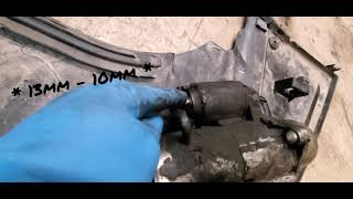SAAB 9-3 4 cylinder 2003-2011starter removal and installation tips and tricks