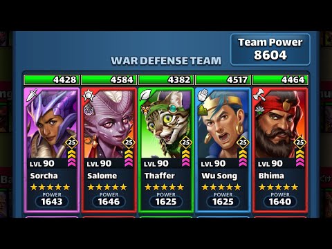 Empires & Puzzles: Match-3 RPG Equalizer War Thaffer Strategy