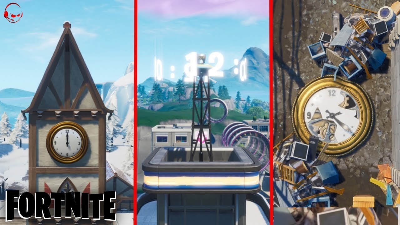 Video Fortnite Comment Faire Le Defis Visiter Plusieurs Horloges