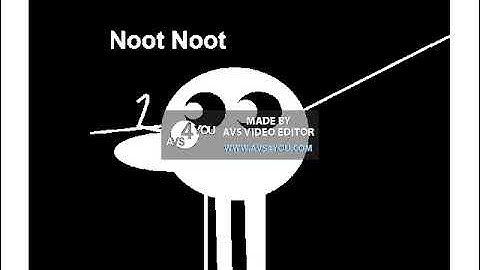 Pingu Outro Remake in White And Black Reversed